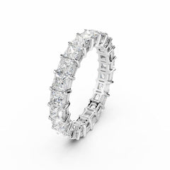 Princess Cut Diamond Eternity Ring - 3MM Diamonds - 3.75 Carat
