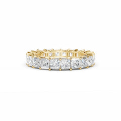 Princess Cut Diamond Eternity Ring - 3MM Diamonds - 3.75 Carat
