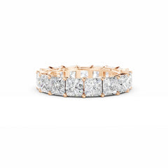 Princess Cut Diamond Eternity Ring - 4mm Diamonds - 6.5 Carat