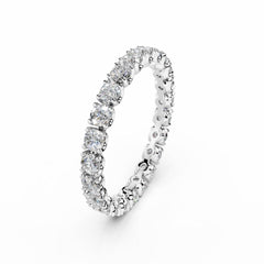Eternity Diamond Ring - 2.5MM Round Diamonds- 1.35 Carat