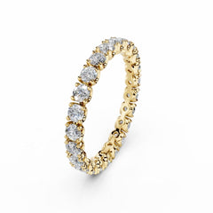Eternity Diamond Ring - 2.5MM Round Diamonds- 1.35 Carat