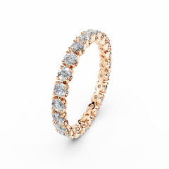Eternity Diamond Ring - 2.5MM Round Diamonds- 1.35 Carat