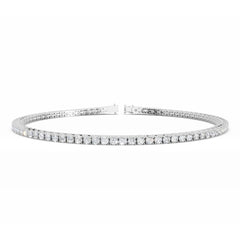 2 Carat White Gold Diamond Tennis Bracelet