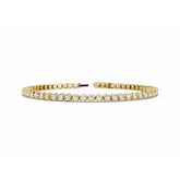 18K Gold Bezel Diamond Tennis Bracelet 1.8 carat