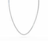 18K Gold Diamond Tennis Necklace - 2.5 MM Diamonds -8.4 Carats