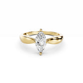 1 Carat Marquise Diamond Engagement Ring 18K Gold