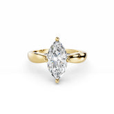 2 Carat Marquise Diamond Engagement Ring 18K Gold