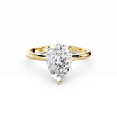 2 Carat Pear Diamond Engagement Ring 18K Gold