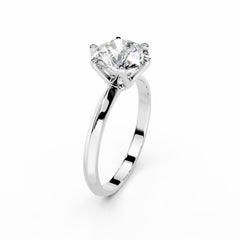2 Carat White Gold Round Diamond Engagement Ring