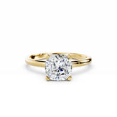 2 carat Cushion Diamond Engagement Ring 18K Gold