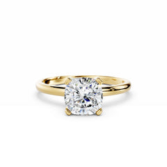 2 carat Cushion Diamond Engagement Ring 18K Gold