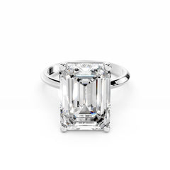 8 Carat Emerald Cut Diamond Engagement Ring