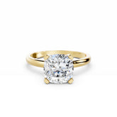 3 carat Cushion Diamond Engagement Ring 18K Gold