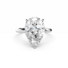 5 Carat Pear Cut Diamond Engagement Ring