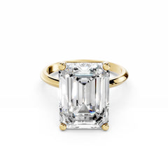 8 Carat Emerald Cut Diamond Engagement Ring