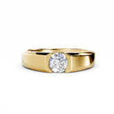 Men 0.50 Carat Round Cut Diamond Engagement Ring