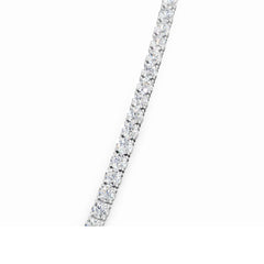 18K Gold Diamond Tennis Necklace - 4 MM Diamonds - 23 Carat