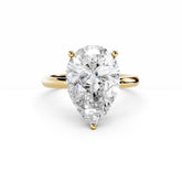 5 Carat Pear Cut Diamond Engagement Ring