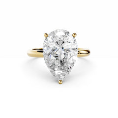 5 Carat Pear Cut Diamond Engagement Ring