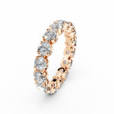 Eternity Diamond Ring - 4MM Round Diamonds -3.85 Carat