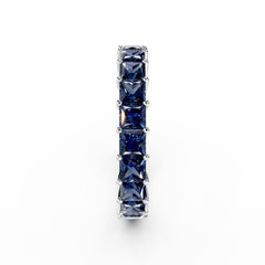 Princess Cut Sapphire Eternity Ring - 3MM -