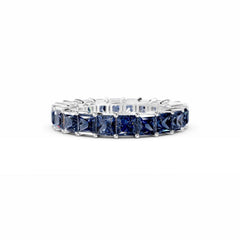 Princess Cut Sapphire Eternity Ring - 3MM -