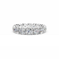 Eternity Diamond Ring - 4MM Round Diamonds -3.85 Carat