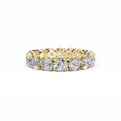 Eternity Diamond Ring - 4MM Round Diamonds -3.85 Carat