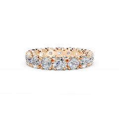 Eternity Diamond Ring - 4MM Round Diamonds -3.85 Carat