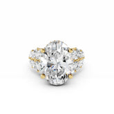 5 Carat Oval Diamond Engagement Ring Flora Band