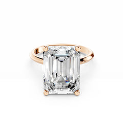 8 Carat Emerald Cut Diamond Engagement Ring