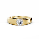 Men 0.50 Carat Cushion Cut Diamond Engagement Ring
