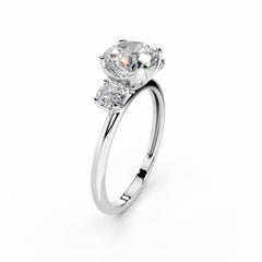 1.5 Carat Three Stone Diamond Engagement Ring
