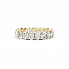 Eternity Diamond Ring - Oval Diamonds - 2.5 Carat