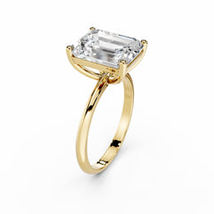 5 Carat Emerald Cut Diamond Engagement Ring