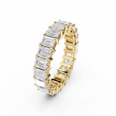 Emerald Cut Diamond Eternity Ring - 4x3 Emerald Diamonds - 3.25 Carat