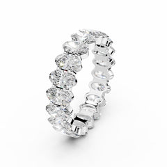 Oval Diamond Eternity Ring - 5x3 Oval Diamonds - 3.5 Carat