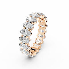 Oval Diamond Eternity Ring - 5x3 Oval Diamonds - 3.5 Carat