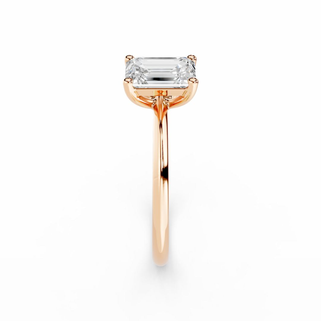 10_4f09fd9a-e3d1 Carat Emerald Cut Diamond Ring Rose Golda