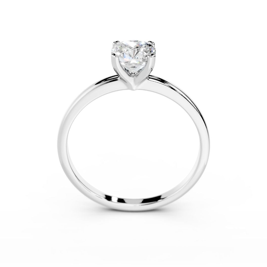 1 Carat Cushion Diamond RIng White Gold Dubai