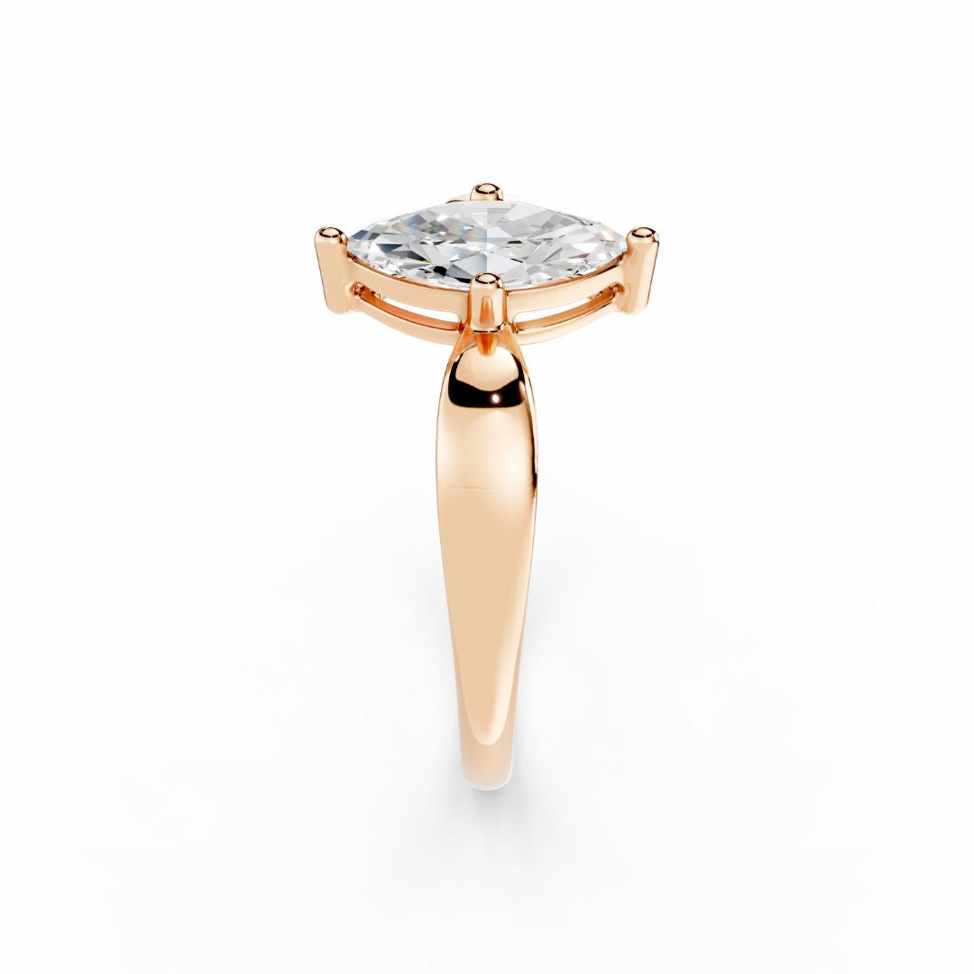1 Carat Marquise Diamond Ring Dubai Rose Gold