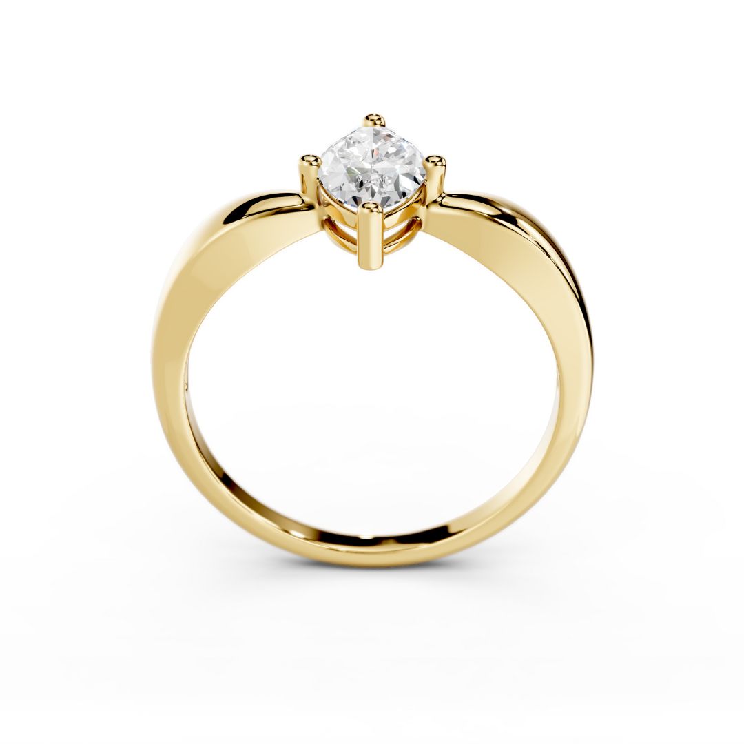 1 Carat Marquise Lab Grown Diamond Ring Dubai Gold