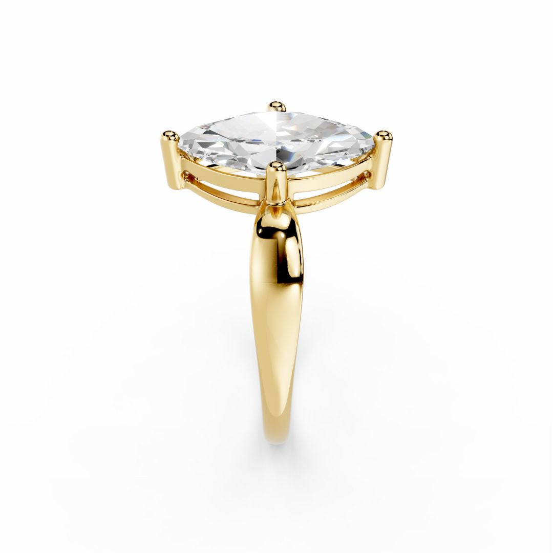 2 Carat Gold Marquise Diamond Ring Dubai