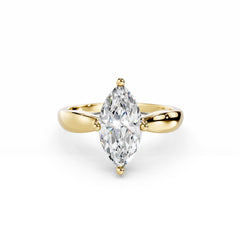 2 Carat Marquise Diamond Engagement Ring 18K Gold