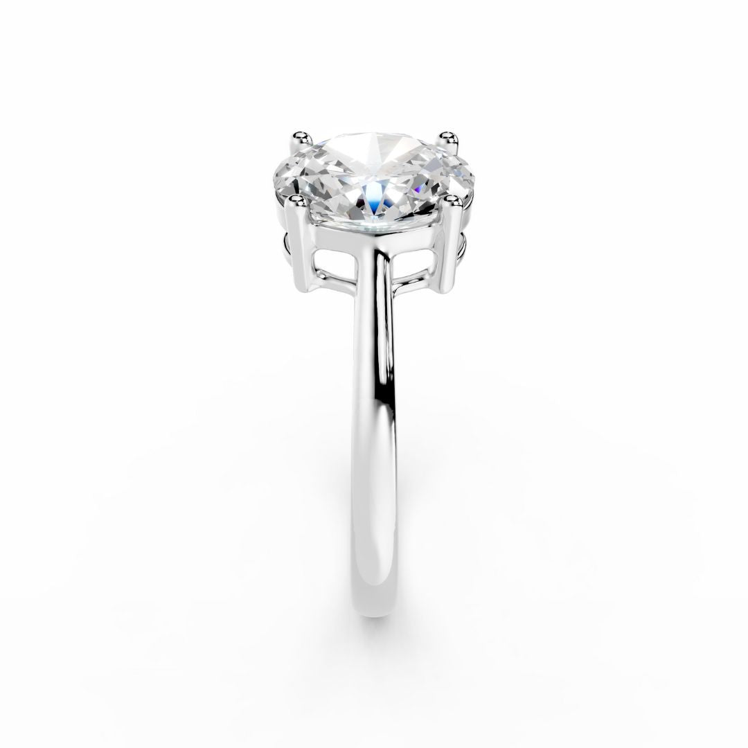 2 Carat Oval Engagement Ring Platinum 