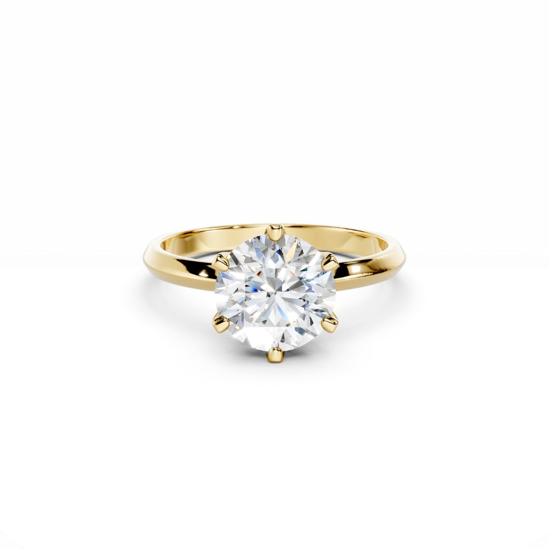 2 Carat Round Diamond Engagement Ring 