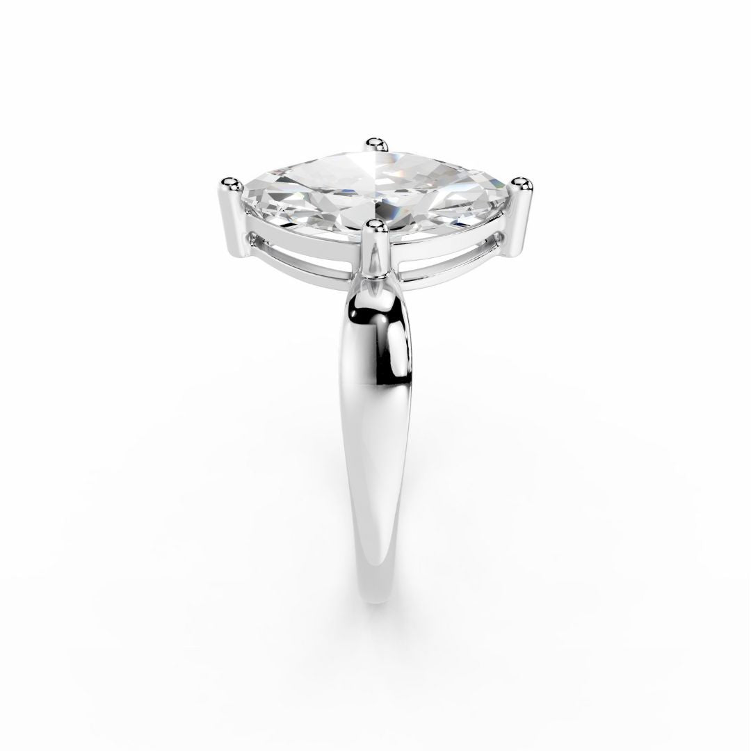 2 Carat White Gold Marquise Diamond Ring Dubai