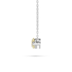 18K Gold Marquise Yellow Diamond Solitaire Necklace - 1 Carat