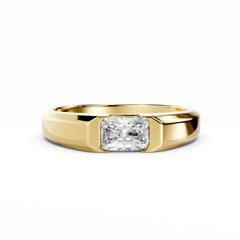 Men 0.50 Carat Radiant Cut Diamond Engagement Ring