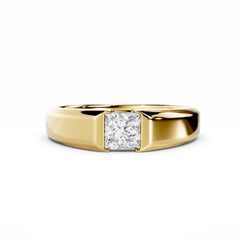 Men 0.50 Carat Princess Cut Diamond Engagement Ring